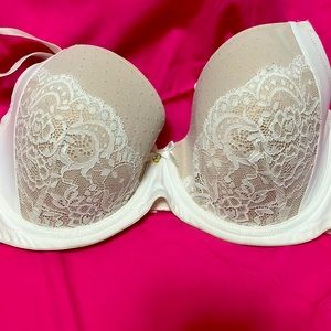 36DD Beige and Creme Laced Bra